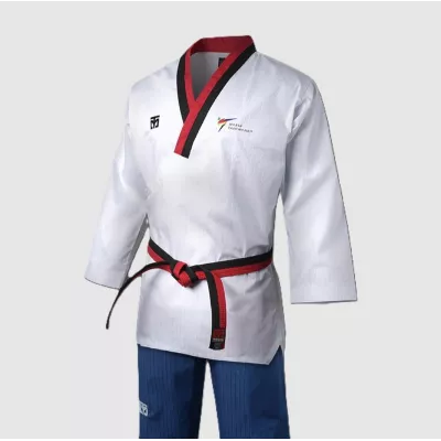 Dobok MOOTO Poomsae Poom TAEBAEK, vue de face.