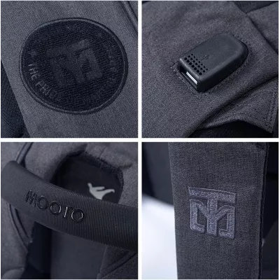 MOOTO MATO Grey Sports Bag - Organization & Durable Comfort