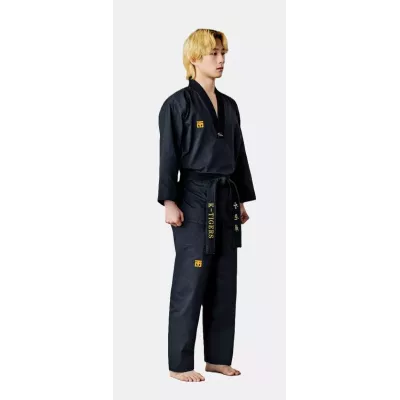 MOOTO MTX GREY SHADOW Dobok | WT Black Collar Taekwondo