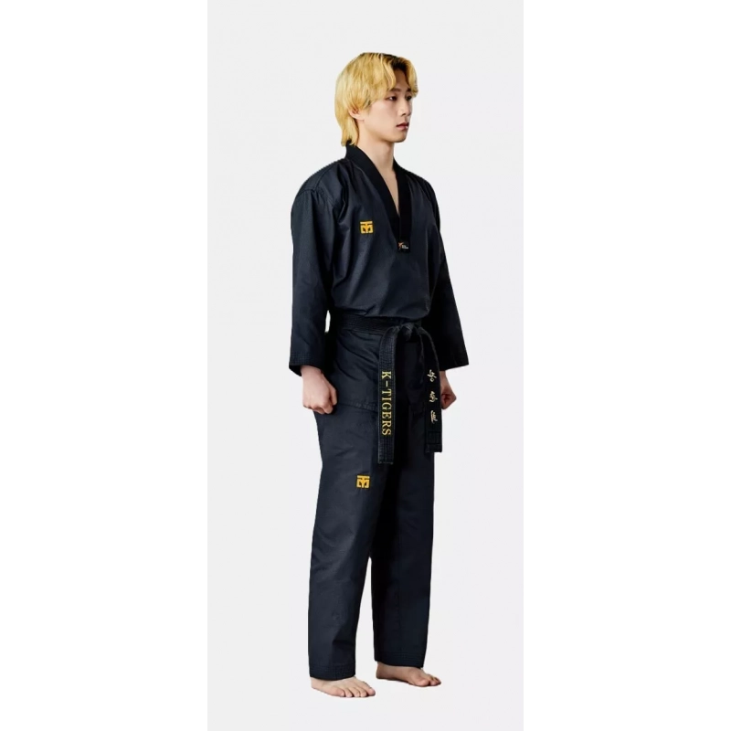 MOOTO MTX GREY SHADOW Dobok | WT Black Collar Taekwondo