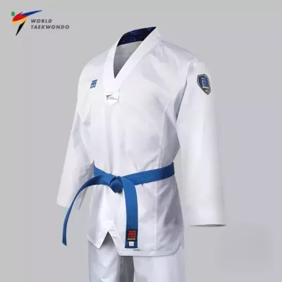 Dobok de compétition Taekwondo MOOTO EXTERA 3 col blanc.
