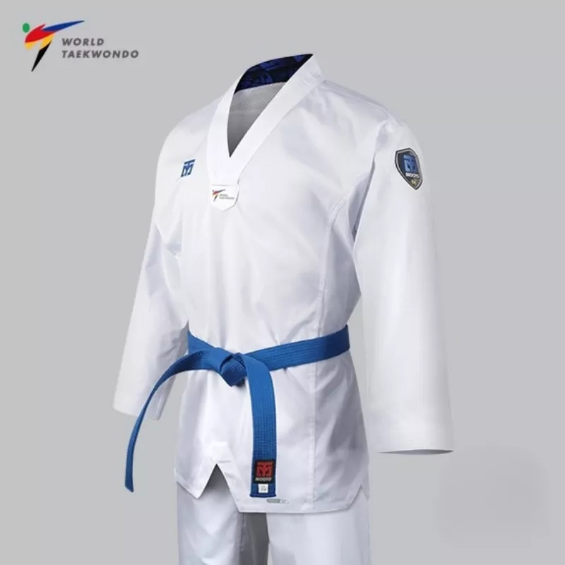 Dobok de compétition Taekwondo MOOTO EXTERA 3 col blanc.