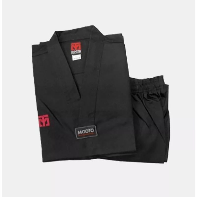 Dobok Taekwondo MOOTO BLACK CHALLENGER.