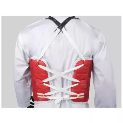 MOOTO Reversible Taekwondo Chest Guard - Red/Blue WT Approved