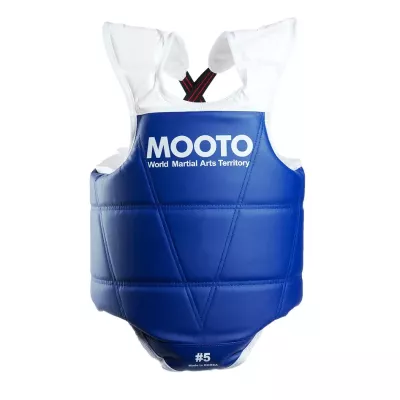 MOOTO Reversible Taekwondo Chest Guard - Red/Blue WT Approved