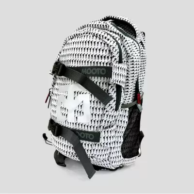 Sac Back Pack MOOTO 540 Collector Blanc coté face