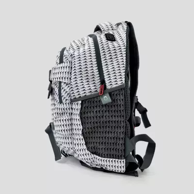 Sac Back Pack MOOTO 540 Collector Blanc vue de profil gauche