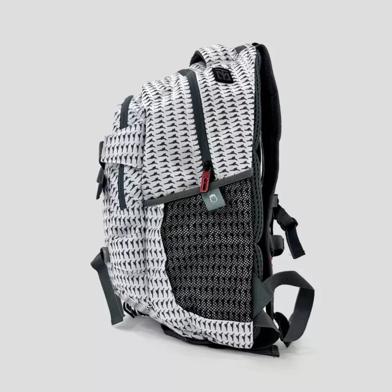 Sac Back Pack MOOTO 540 Collector Blanc vue de profil gauche