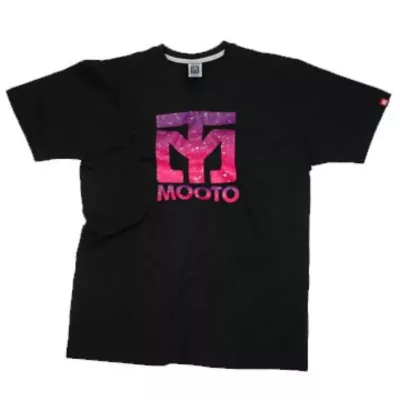 T-Shirt MOOTO GRADATION Noir vue de face