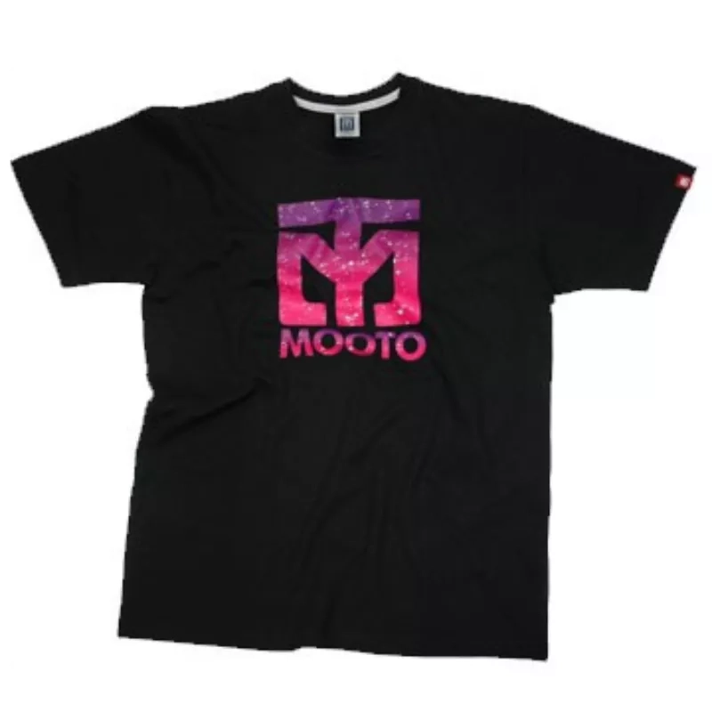 T-Shirt MOOTO GRADATION Noir vue de face