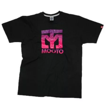 T-Shirt MOOTO GRADATION Noir vue de face
