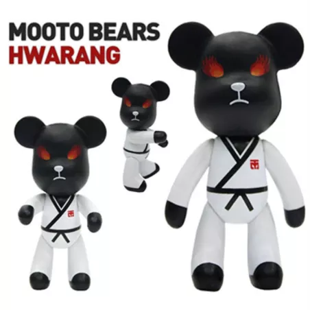 MOOTO BEAR HWARANG BEARBRICK KEYCHAIN