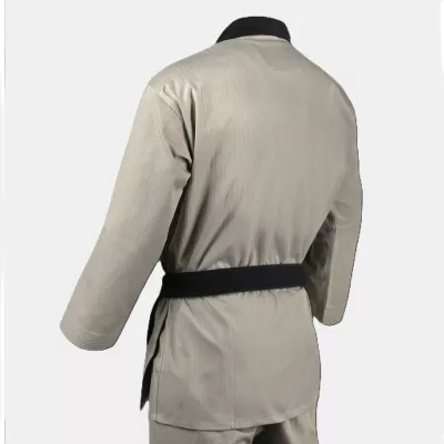 Vue de dos du Dobok Taekwondo MOOTO 3F MASTER beige.