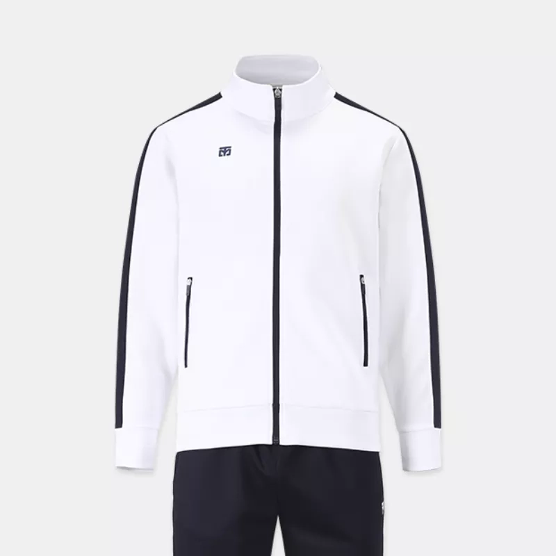 White EVAN TRAINING Tracksuit - Lightweight, Breathable & Versatile for Sports