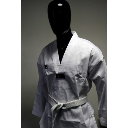 MOOTO Dobok Basic FLYKICK col blanc WTF broderie "Taekwondo"