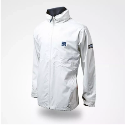 Veste MOOTO WINDBREAKER FIT JACKET blanc Coupe vent vue de face