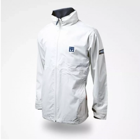 Veste MOOTO WINDBREAKER FIT JACKET blanc Coupe vent vue de face
