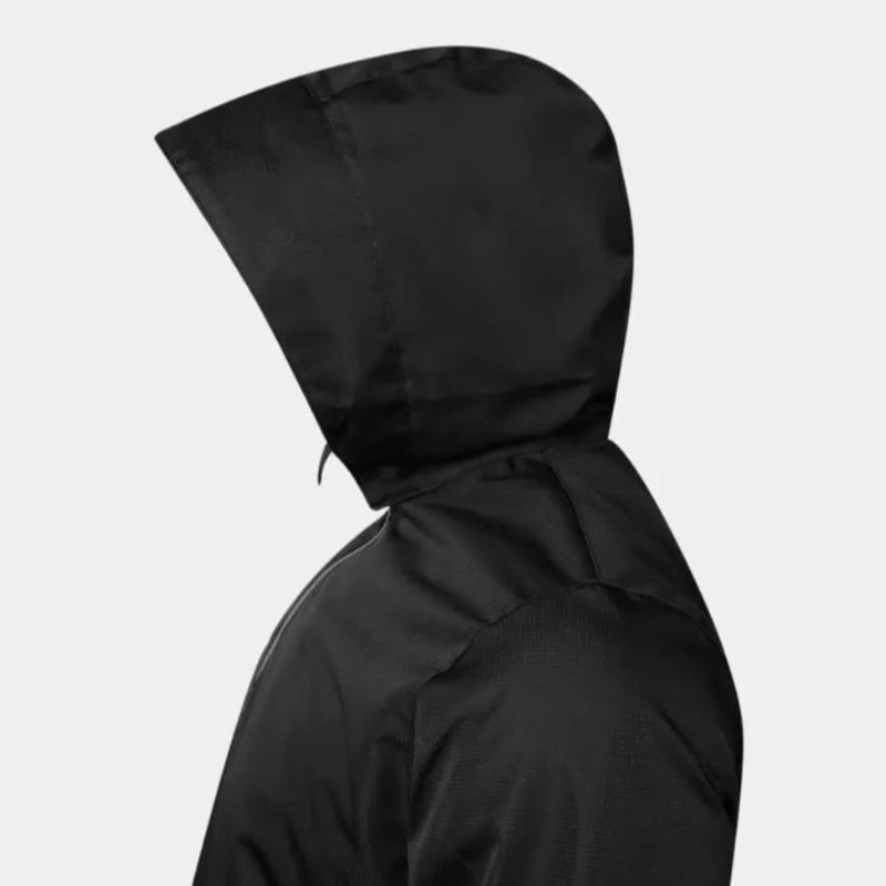 Veste MOOTO WING JACKET Noir vue de profil capuche ouverte