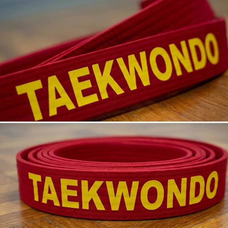 Ceinture Taekwondo MOOTO Couleur - Flocage Personnalisé MTX