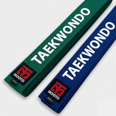 Ceinture Taekwondo MOOTO Couleur - Flocage Personnalisé MTX