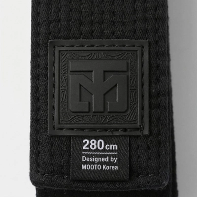 Ceinture Noire Taekwondo SABEOMSENSEI 5cm - Maîtres & Hauts Grades