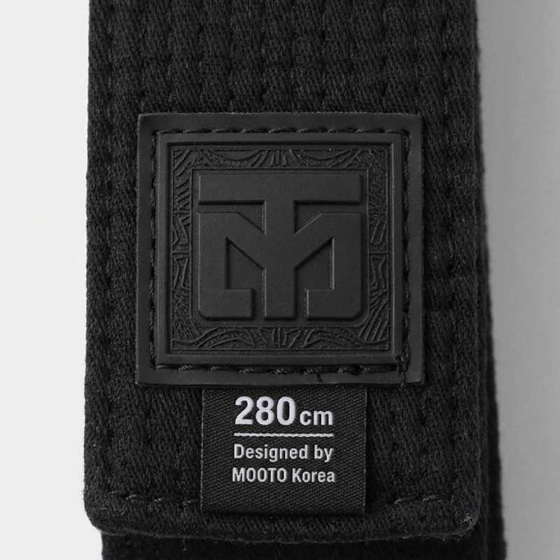 Ceinture Noire Taekwondo SABEOMSENSEI 5cm - Maîtres & Hauts Grades